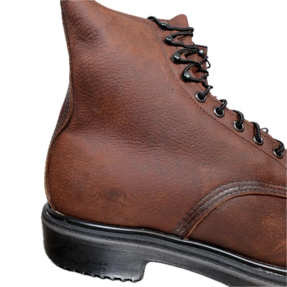 Red Wing 1210 Work Boots Mens 11 E3 Brown Leather 8